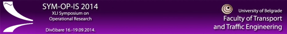 SYM-OP-IS 2014 - XLI Symposium on operational research